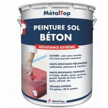 Peinture Sol Beton - Pot 1 L - 3011 - Rouge brun - Metaltop