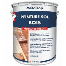 Metaltop - Peinture Sol Bois - Pot 1 l - 6012 - Vert noir