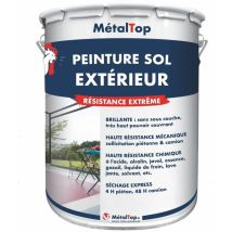 Metaltop - Peinture Sol Exterieur - Pot 1 l - 5004 - Bleu noir
