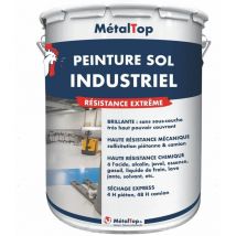 Peinture Sol Industriel - Pot 1 l - 1012 - Jaune citron Metaltop