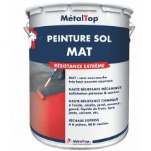 Peinture Sol Mat - Pot 5 L - 8003 - Brun argile - Metaltop