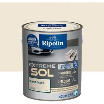 Peinture pour Sol Intérieur et Extérieur - Satin - 2,5L - Blanc Cassé Ripolin