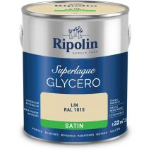 Ripolin - Peinture Couleur Superlaque Glycéro 2en1 Satin - 2L - Lin ral 1015