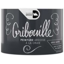 Peinture tableau craie Gribouille gris hippo mat 0.2 - Maison Deco