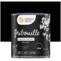 Peinture tableau craie noir mat Gribouille 0.5 l - Maison Deco