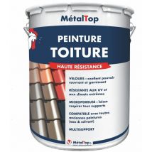 Peinture Toiture - Pot 1 l - 8015 - Marron Metaltop