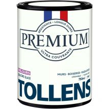 Peinture couleurs - Ultra Couvrante Tollens Résistante - Velours - Sucre Glacé - 0,75L