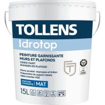 Tollens - Peinture professionnelle Idrotop Mat Choisissez votre teinte: Peinture Blanche - Conditionnement: 15 Litres