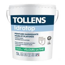 Peinture Tollens professionnelle Idrotop Velours Satiné Choisissez votre teinte: Peinture Blanche - Conditionnement: 5 Litres