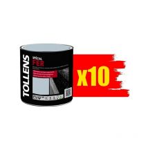 Tollens - Peinture Spécial Fer Brillante bleu cendré 0,5L (x10) Teinte: bleu cendré