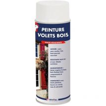 Peinture Volets Bois - 0.4 L - Bombe 400 mL - 8000 - Brun vert - Metaltop