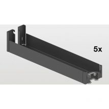 Peka Einhängetablar Liro KB 150mm für Hochschrank Standard - Boden Apothekerschrank, Stahlblech pulverbeschichtet anthrazit