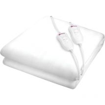 Scaldaletto Elettrico Doppio Misure 150 x 160 cm 3 Livelli di Temperatura Sottocoperta Prodotta in Poliestere 100% Scaldamaterasso Elettrico
