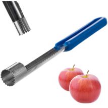 Pelador de manzanas 2 en 1, cortador de frutas de pera de acero