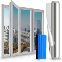 Longziming - Película de privacidad para ventanas, película opaca para ventanas, película autoadhesiva de protección solar, película de privacidad