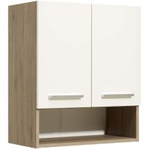 Pelipal - 380 Roma Armadietto Da Parete, Legno, Sanremo-rovere Terra Trasversale, 33,0 X 60,0 X 70,0 Cm