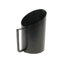 Pelle a granules metal noir