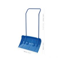 Yeppon - Pelle dedeneige de double manche de strong steel de et manchon de strong polypropylene, bleu