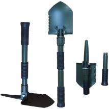 Houhence - Pelle de camping multifonctionnelle, pelle pliante en acier de qualité militaire avec sac de transport, adaptée à la survie en camping en