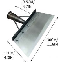 Pelle de nettoyage de jardin extérieur, pelle de nettoyage de jardin extérieur multifonctionnelle en acier plat pour ferme, outil de désherbage,
