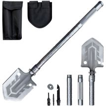 Pelle de survie pliable multifonctionnelle, couteau, tournevis, brise-verre, 10 en 1