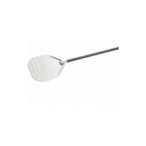 Gi.metal - Pelle à pizza en aluminium anodisé avec trous 32 cm manche 120 cm Made in Italy Qualité professionnelle