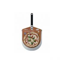 Gi.metal - Pelle à pizza Home en aluminium anodisé cm 30 manche noir cm 25 Fabriqué en Italie Qualité professionnelle