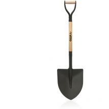 Vito - Pelle à tête ronde acier Haute qualité Manche en Bois Poignée ergonomique