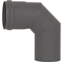 Pellet-abgasrohr-bogen 90° Ø 80 Mm, Lackiert, Mit Silikondichtung