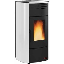 La Nordica ExtraFlame Pelletofen Raffaella Idro H15 15 kW – Lackierter Stahl – 4 kg/h Verbrauch – 633x626x1176 mm – Fernbedienung
