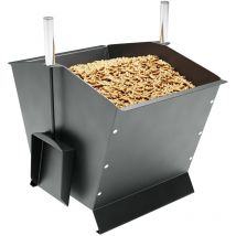Pelletofen-Zubehör Pelletkorb Pelletbehälter Schaufel Besen Holzkorb Anthrazit