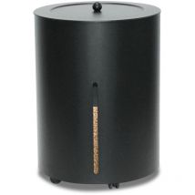 Lienbacher - Pelletskorb mit Rollen schwarz beschichtet ø 38cm Höhe 50cm mit Rollen - Schwarz