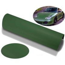 Pellicola adesiva verde militare car wrapping tuning antigraffio no bolle Misura - 152cm x 30cm