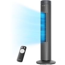 Pelonis - Ventilateur Colonne 76CM avec Télécommande, 3 Vitesses Réglables