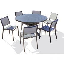 PELOSA - 6-Sitzer-Garten-Essgruppe, Aluminium - DCB GARDEN