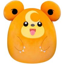 Bandini - Peluche - bandai - Pokémon - Squishmallows 50 cm - Teddiursa - Grande peluche ultra-douce - Licence officielle Pokémon