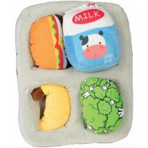 Peluche de fouille plateau repas