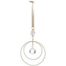 Decorazione per albero di natale in metallo dorato 12 cm - Atmosphera créateur d'intérieur