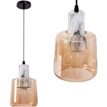 Pendant Lamp Toolight APP1011-1CP Beige E27 1-light point