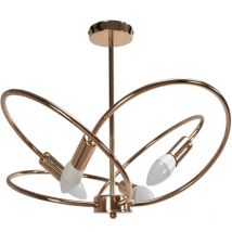 Pendant Lamp Toolight APP1092-4C Rose-Gold 4-light points E14 60x60x36cm