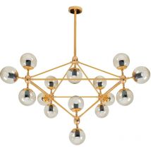 Toolight - Pendant Lamp APP267-15C Metal Glass Balls 15-light points E27