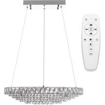 Pendant led Lamp toolight APP775-1CP Cristal Oval 1-light point 148W 60x60x40-130cm - chrome