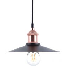 Beliani - Vintage Industrial Pendant Lamp Light Exposed Bulb Black Swift s