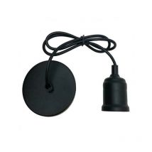 Vivalamp - Pendel e27 suspension de cÂble de lampe noir mat kit 5 piÈces