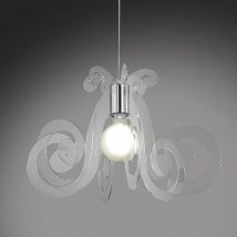 Linea Zero - Pendelleuchte Aus Plexiglas Mizar Transparent Durchmesser 64x H41 Cm