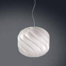 Aufhängung 2 Lichter Weiß aus verchromtem Metall Cm. 55 x 52 Std