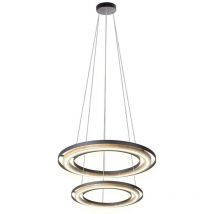 Pendelleuchte Hängelampe Bambus Esszimmerleuchte Küchenlampe schwarz led h 150cm