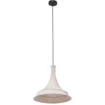 Pendelleuchte Hängelampe Deckenleuchte Esszimmerleuchte Küchenlampe Weiß h 155 cm