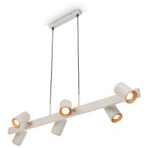 B.k.licht - Pendelleuchte Hängelampe Esszimmer 6-flammig Schwenkbar Wohnzimmer Spots