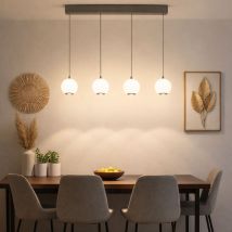 Pendelleuchte Hängelampe Wohnzimmerleuchte 4 Flammig Verstellbar Cct Led H 150cm